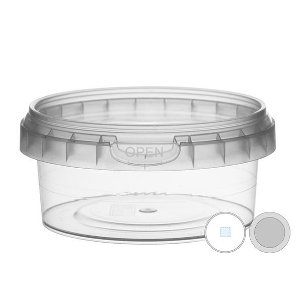 Recipientes Invioláveis c/ Tampa Clear Transparente PP